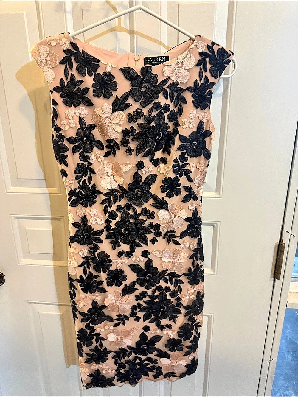 Lauren Ralph Lauren Floral Mini Dress in Pink & Navy Size 0